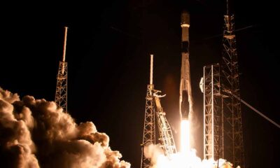 SpaceX Falcon 9 Lifting Off from Space Launch Complex 40 (SLC-40) at Cape Canaveral Space Force Station in Florida