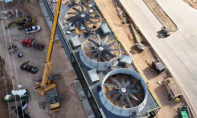 Giant Fans at Tesla Gigafactory Texas