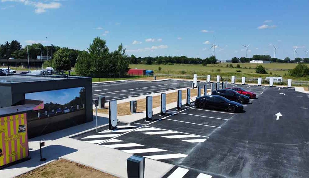 Tesla Supercharging Station