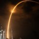 SpaceX Falcon 9 Rocket return flight