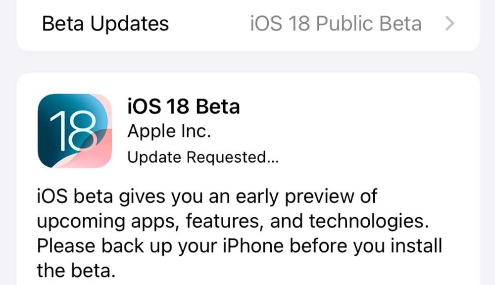 iOS 18 Public Beta