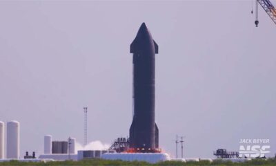 SpaceX Starship Static Fire Test from for Flight 5 Launch