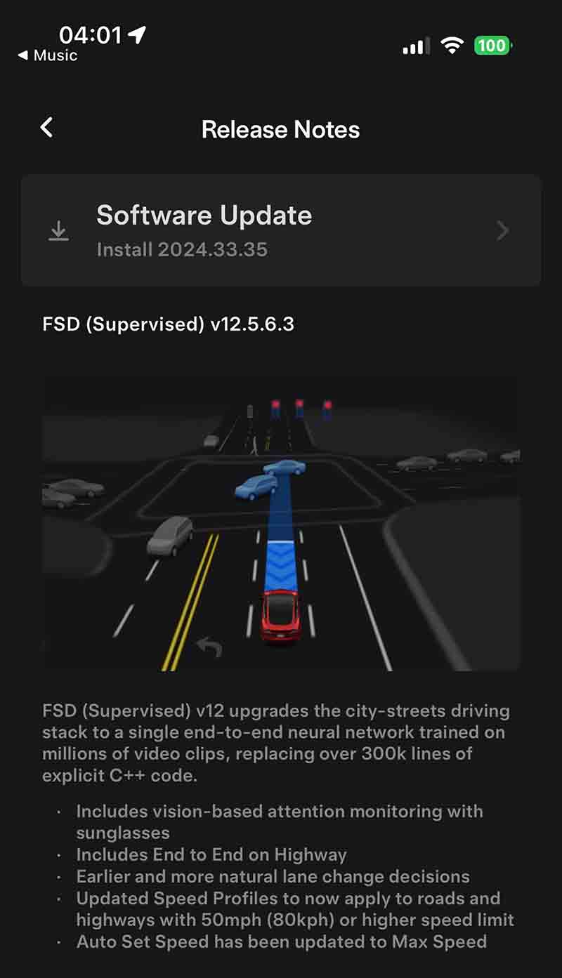 Tesla FSD 12.5.6.3