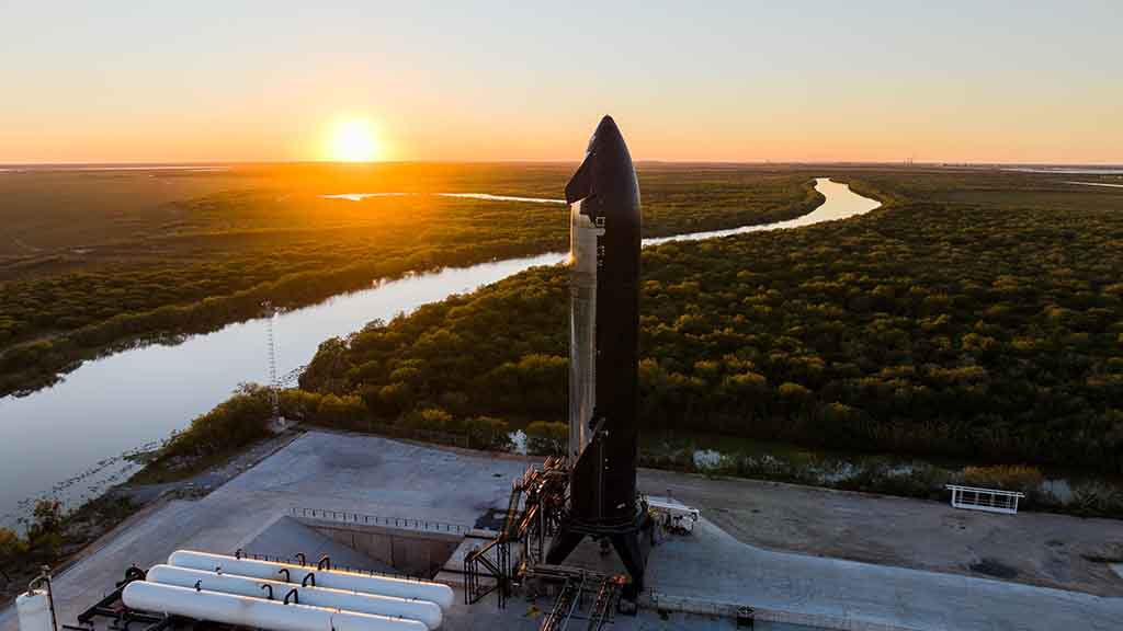 SpaceX Starship at test site