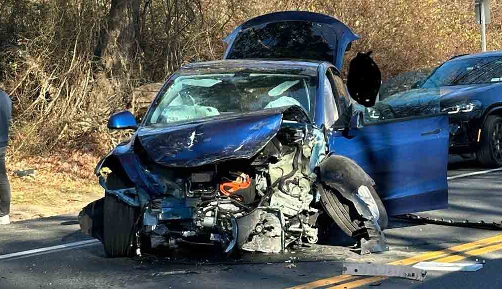Tesla Model Y collision incident