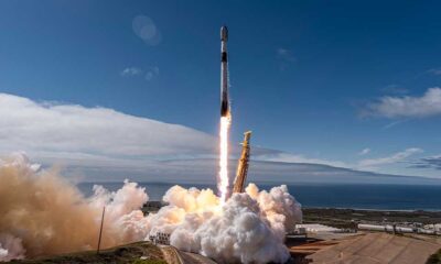 SpaceX Falcon 9 liftoff from Space Launch Complex 4 East at Vandenberg Space Force Base