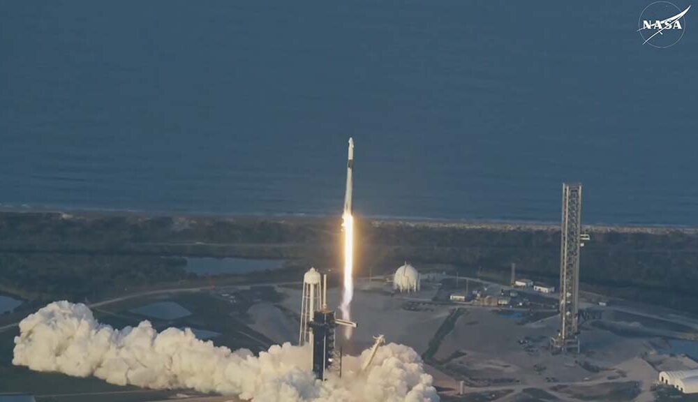 SpaceX NASA Crew-10 mission liftoff with Falcon 9 rocket