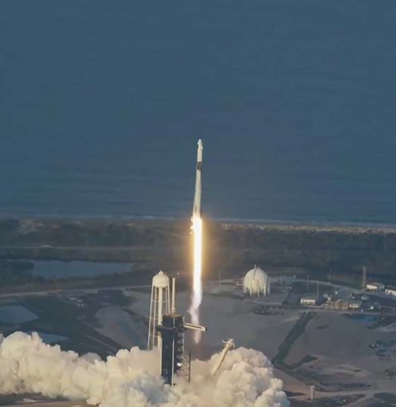 SpaceX NASA Crew-10 mission liftoff with Falcon 9 rocket