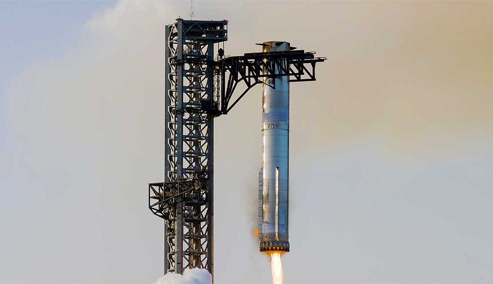 SpaceX Starship Booster Catch