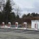 Tesla Supercharger charging site at Constitution Avenue Littleton, Massachusetts after arson attack