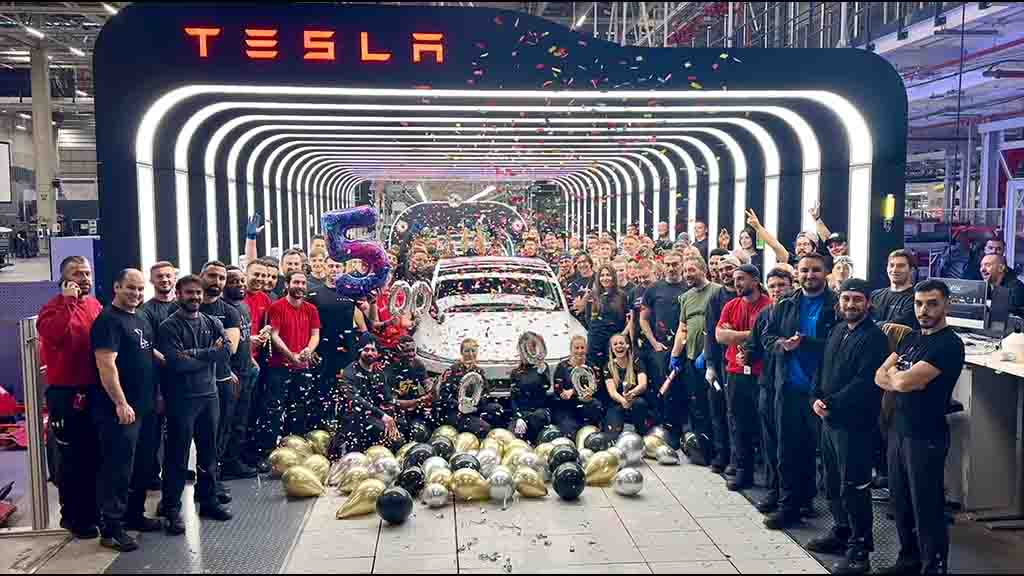Tesla Model Y 500k production at Giga Berlin