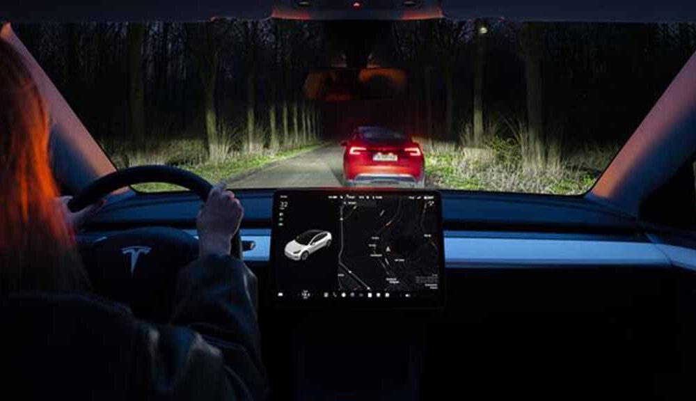 Tesla adaptive headlights