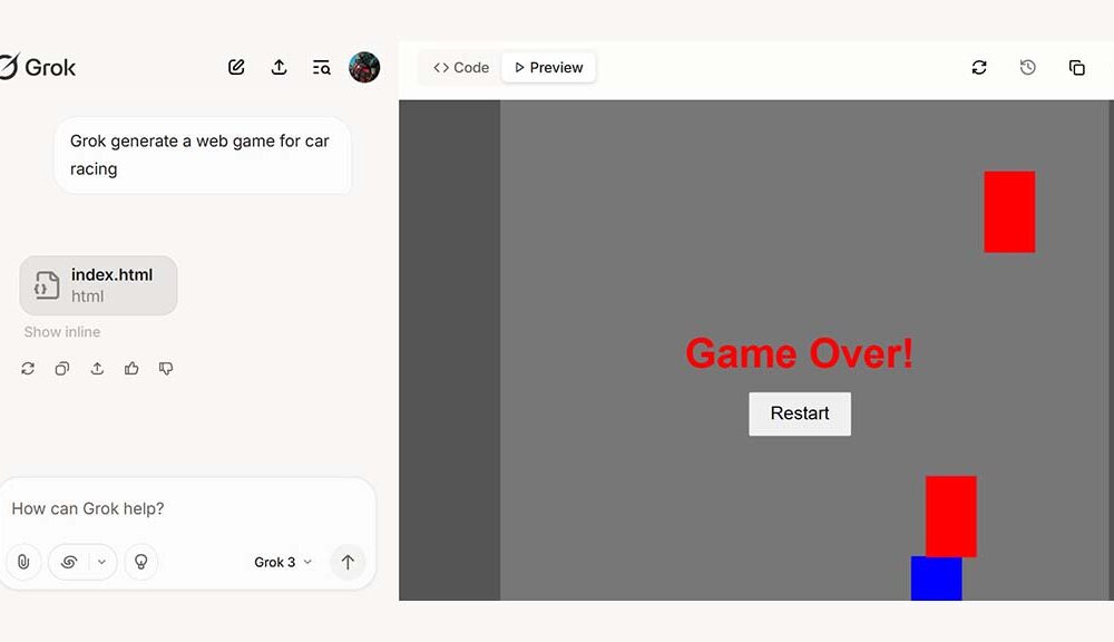 Grok Studio Game