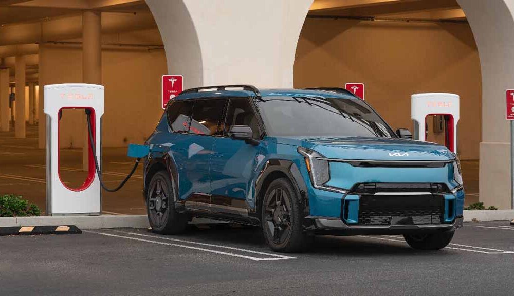 Kia Tesla Superchargers