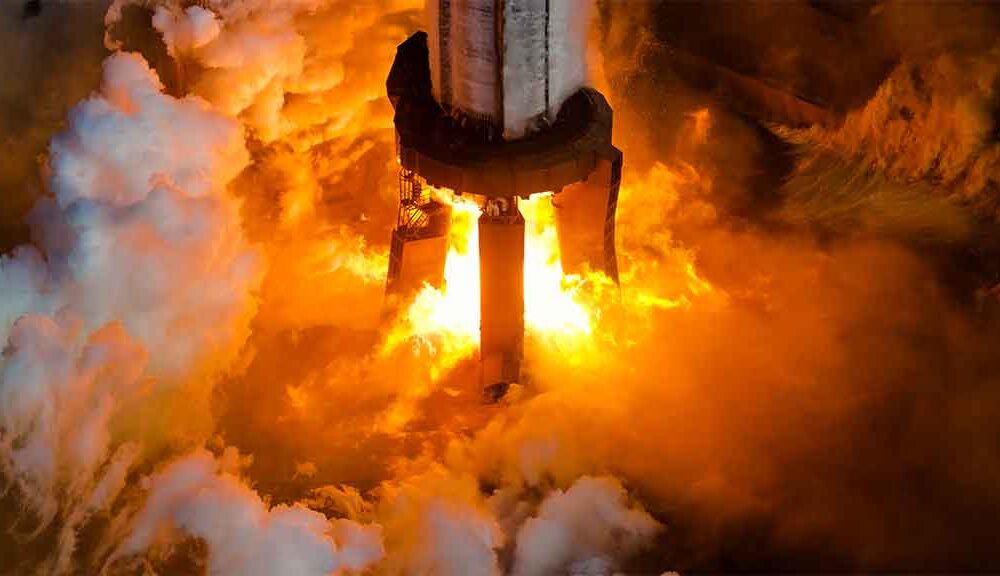SpaceX Starship Booster Static Fire