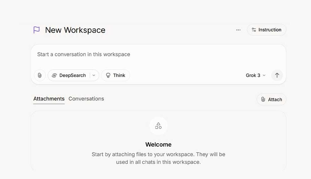 xAI grok workspaces