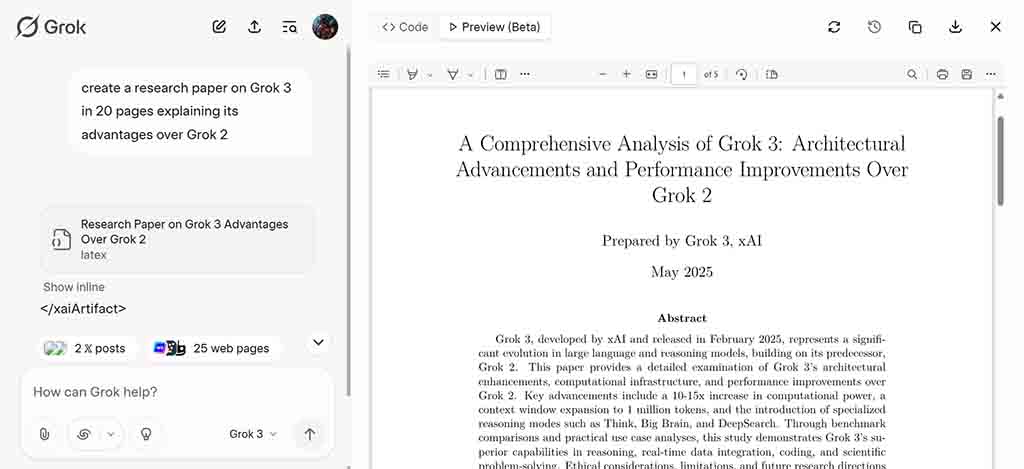 xAI Grok Studio PDFs