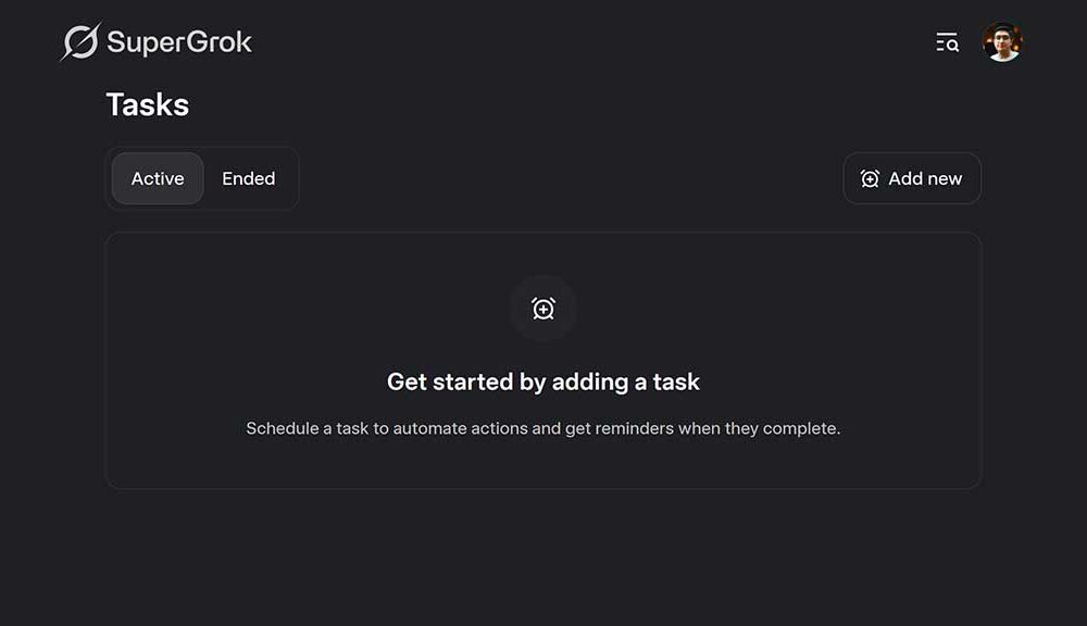 xAI Grok Task Feature
