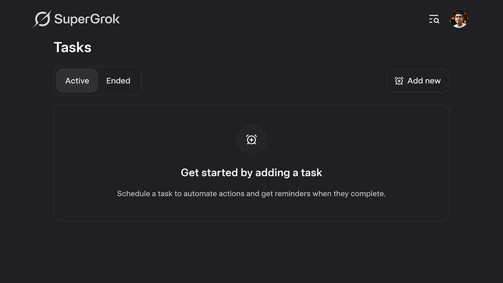 xAI Grok Task Feature