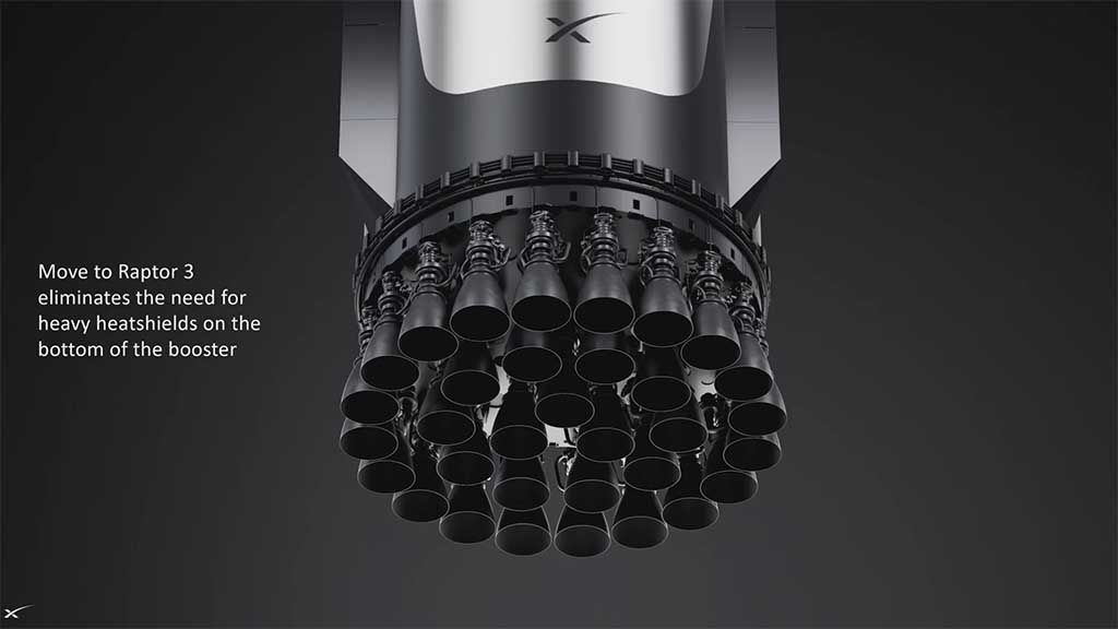 SpaceX Raptor 3 engine mass
