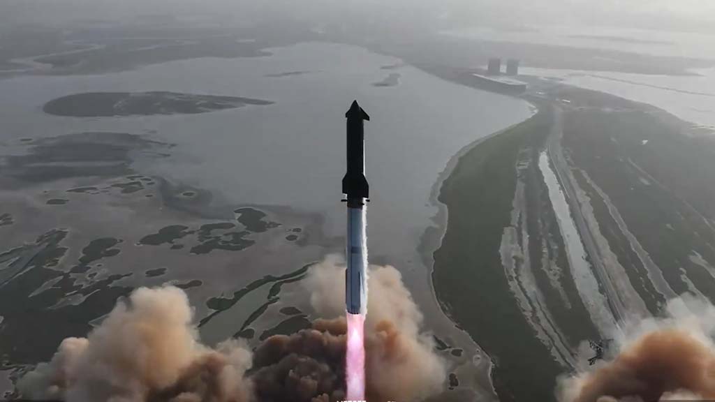 9th Starship Test Flight lifted off from Starbase, Texas