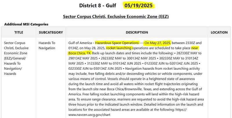 SpaceX Starship Flight 9 Launch Date