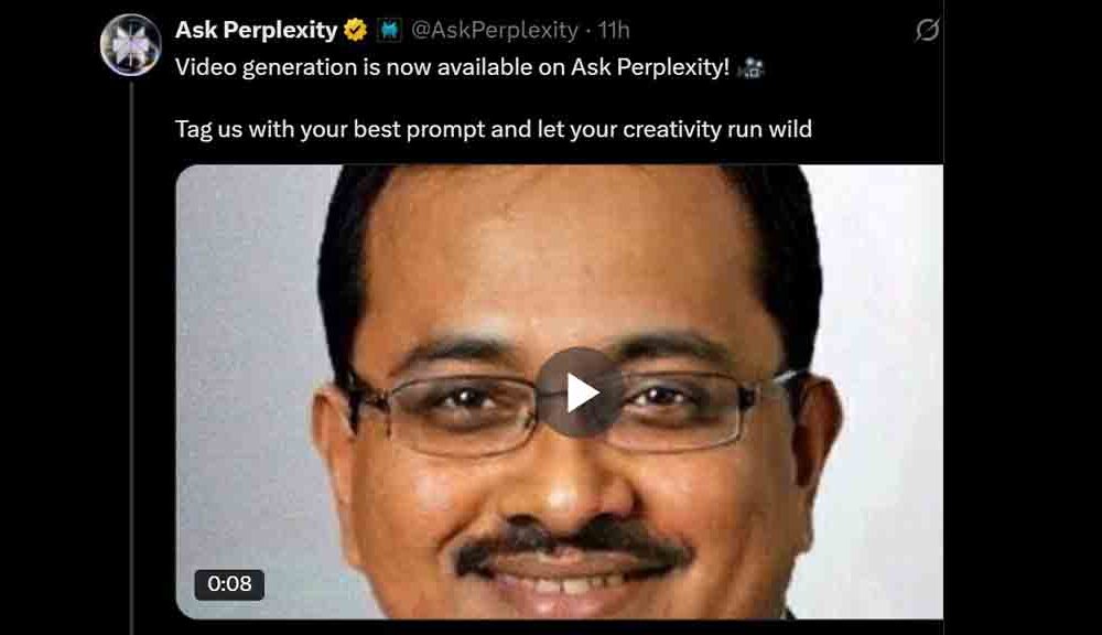 Ask Perplexity Video Generation