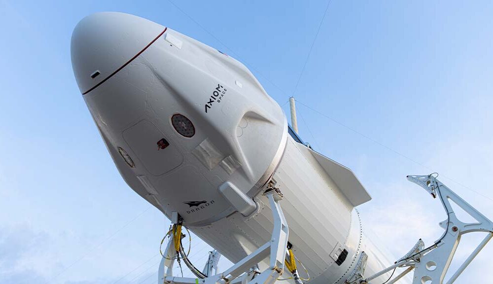 SpaceX Axiom Space Ax-4 Dragon spacecraft