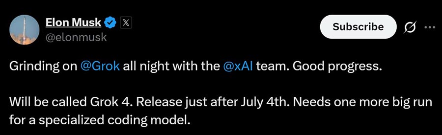 xAI Founder, Elon Musk on Grok 4 and Grok 3.5