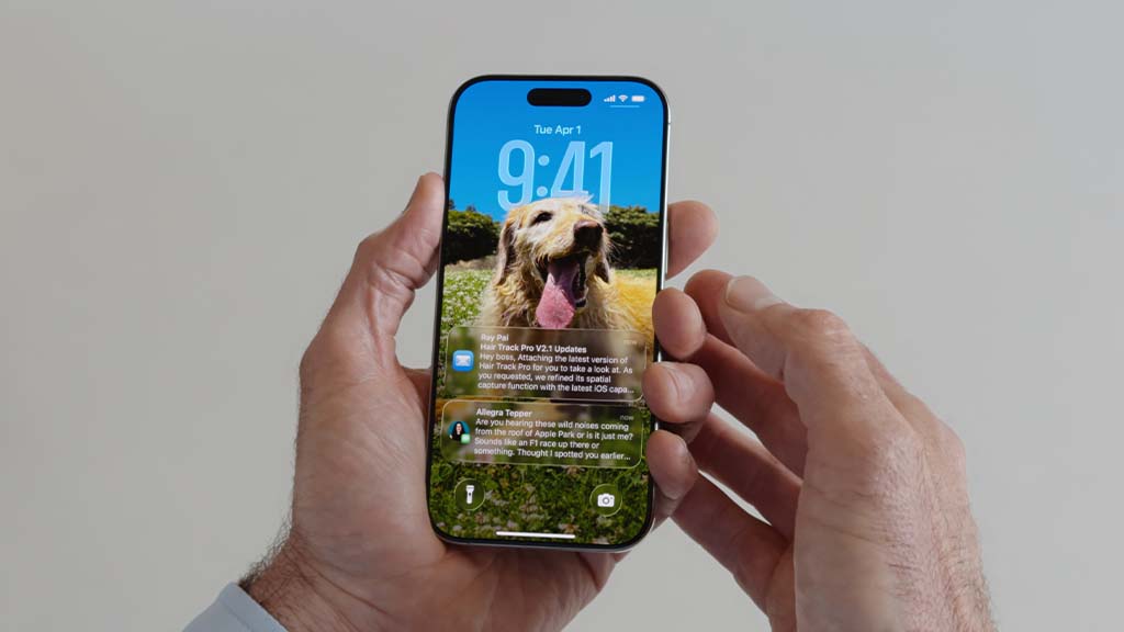 iOS 26 with liquid design