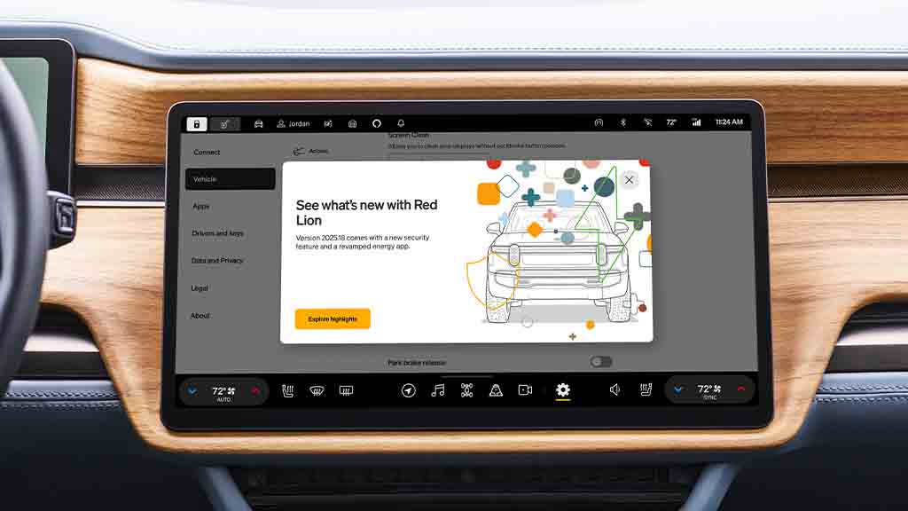 Rivian new energy app