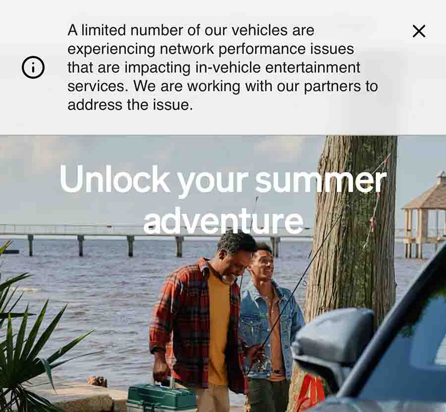 Rivian network performance issue