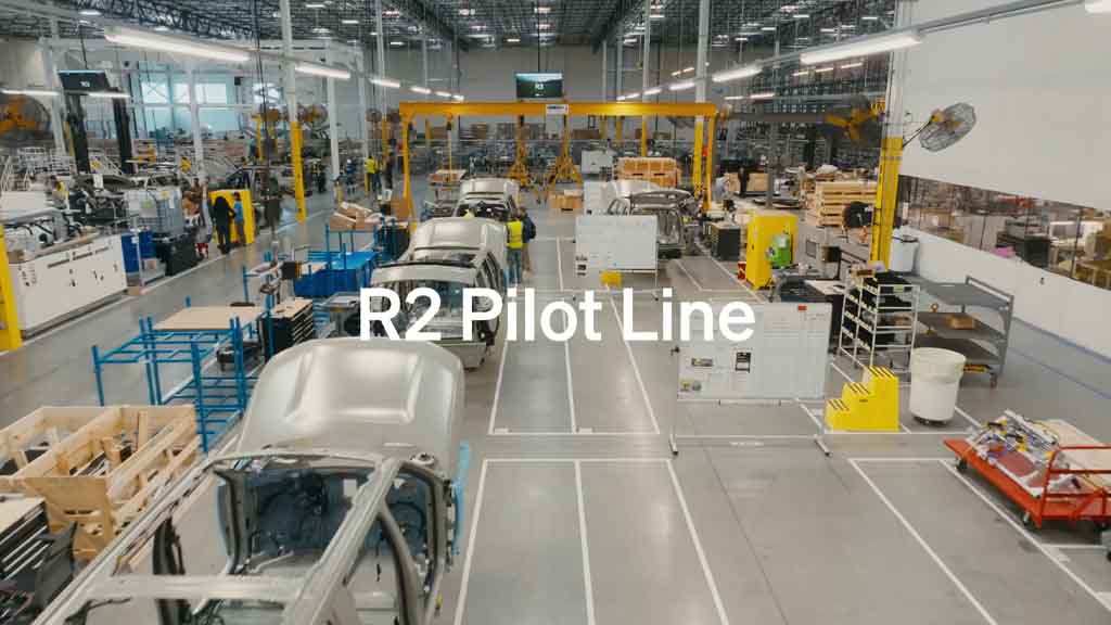 Rivian R2 pilot line