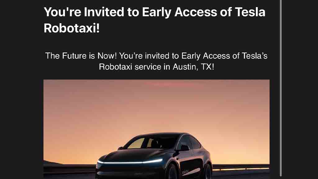 Tesla Robotaxi Invitations