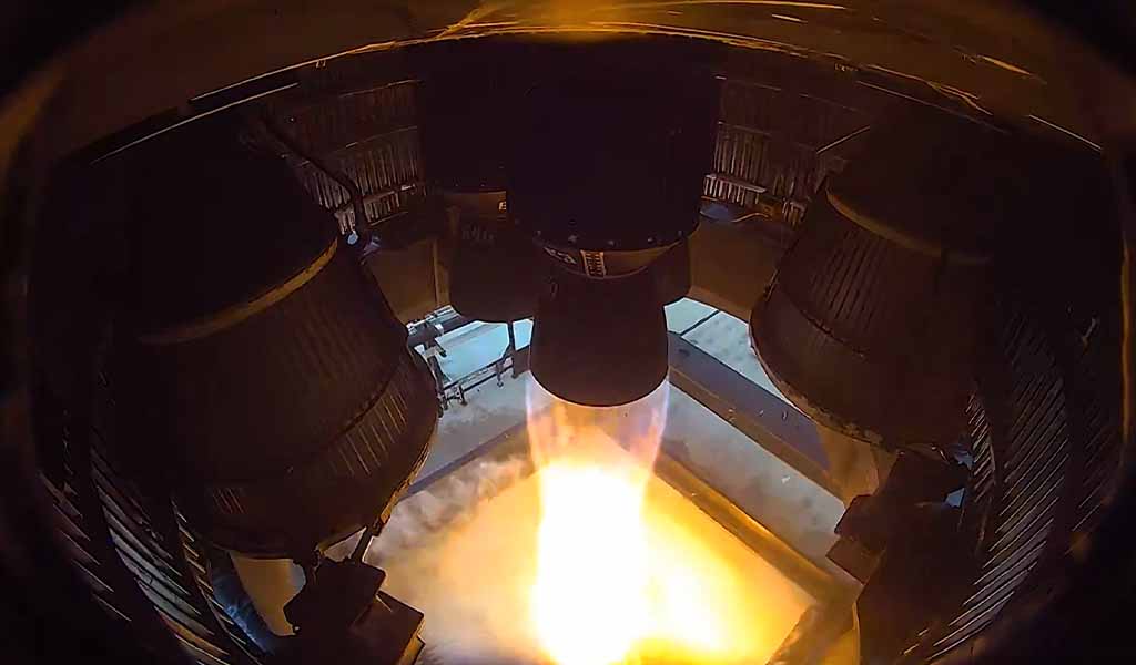 Starship Single engine static fire