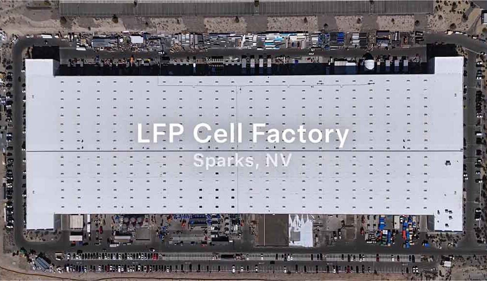 Tesla LFP battery Factory