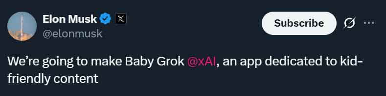 xAI Grok Kids