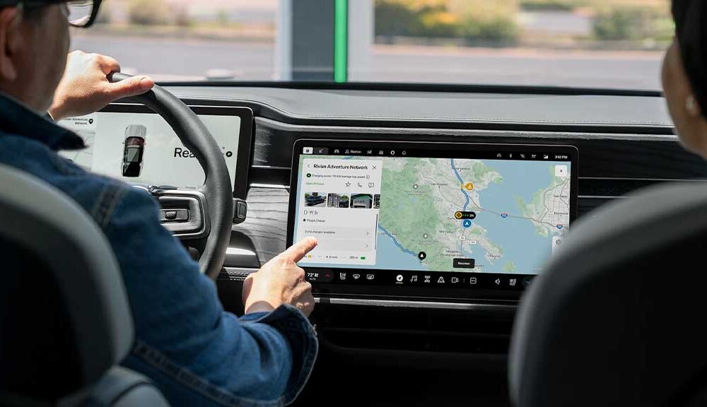Rivian Navigation System with Google maps