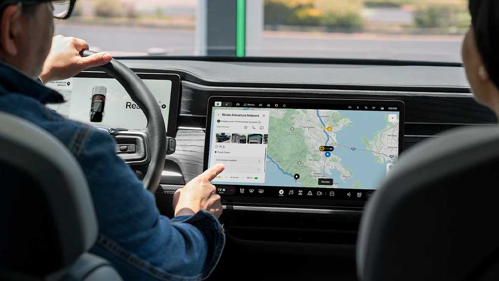Rivian Navigation System with Google maps