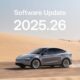 Tesla 2025.26 software update