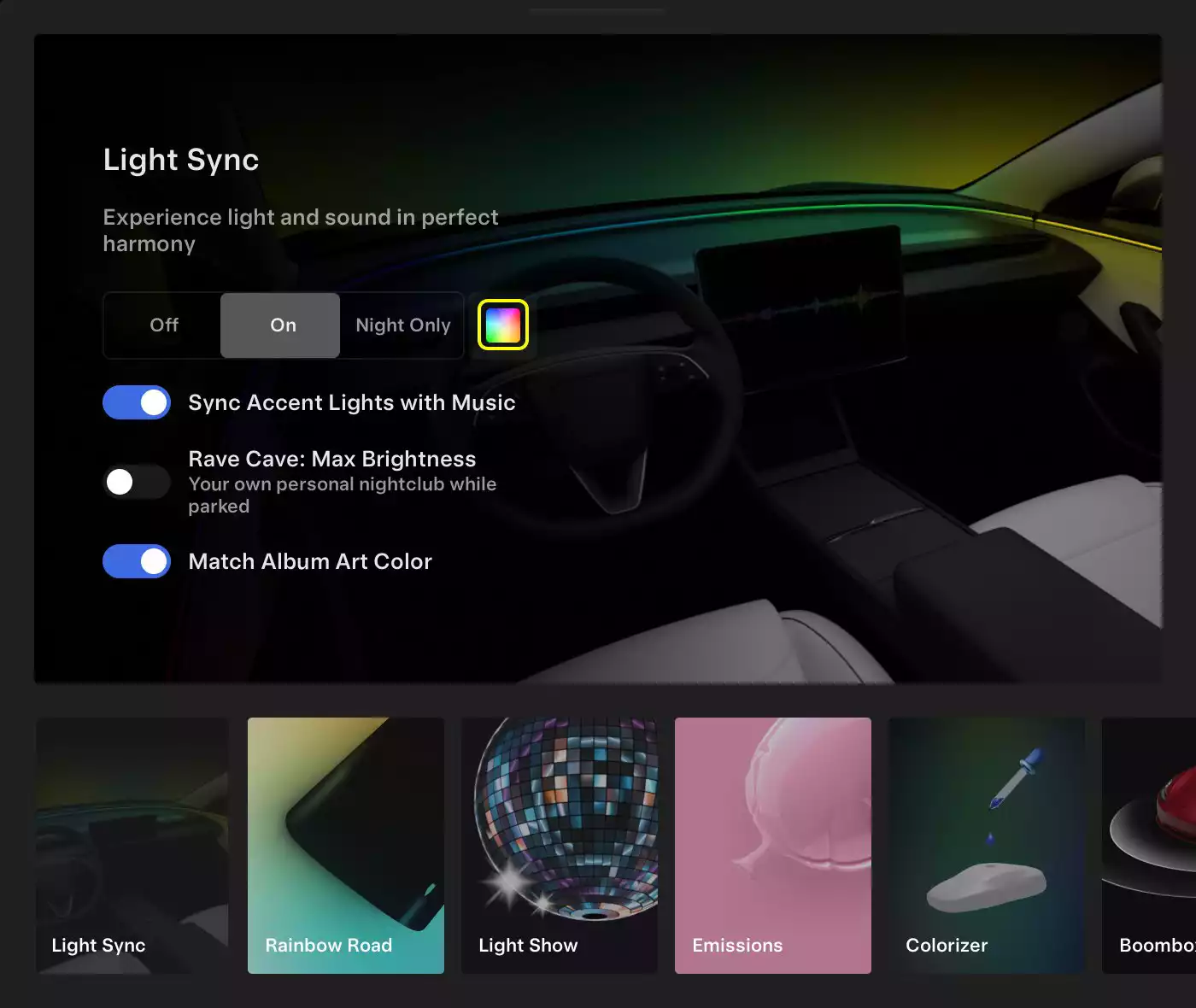 Tesla Light Sync