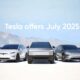 Tesla offers July 2025