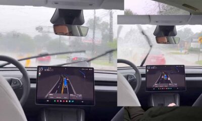 Tesla Robotaxi Rain