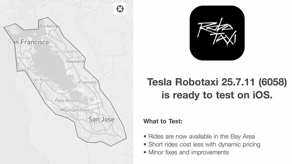 Tesla Robotaxi Service Bay Area
