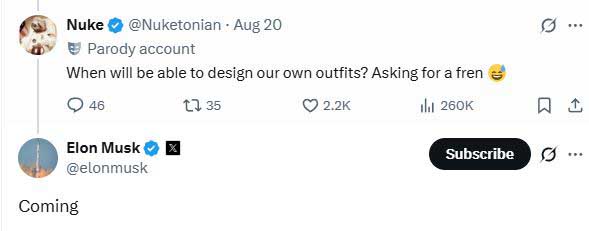 xAI will allow you to design Grok companions outfits