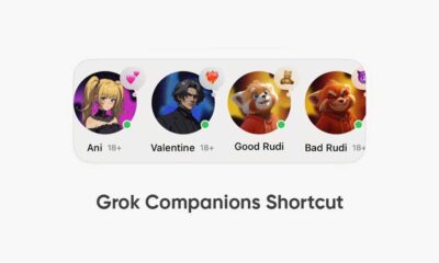 Grok companions shortcuts on home screen