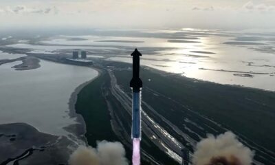 SpaceX Starship Flight 10 lifting off from Starbase, Texas