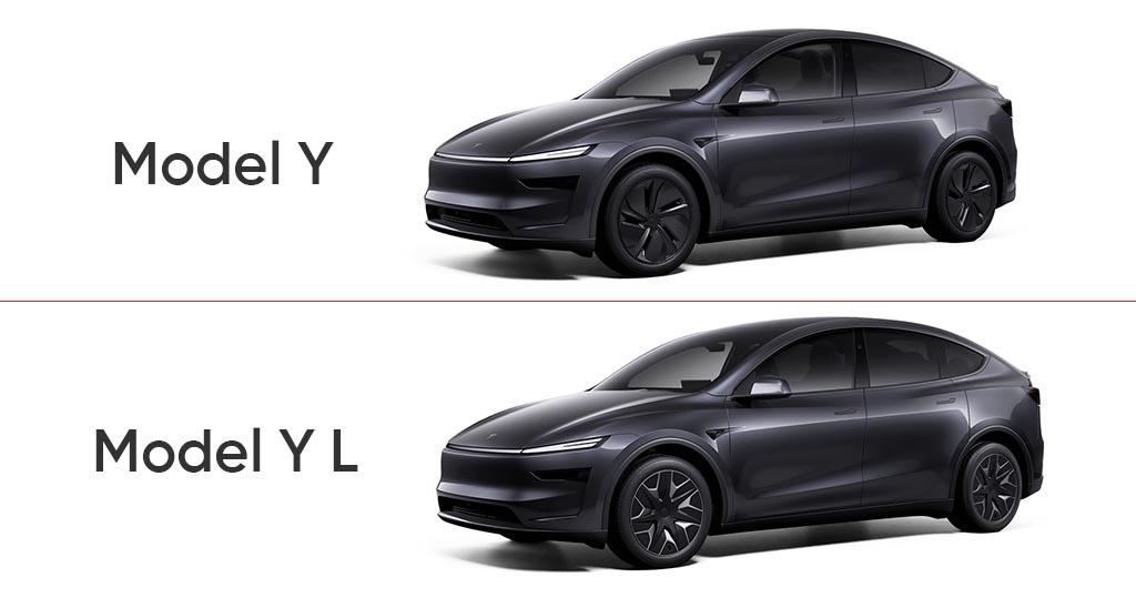 Tesla Model Y L vs Model Y Comparison