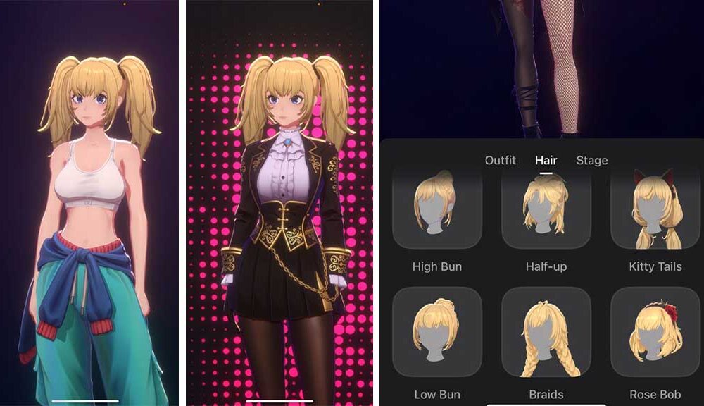 xAI Grok Ani companion 2 new outfits and four new hairstyles