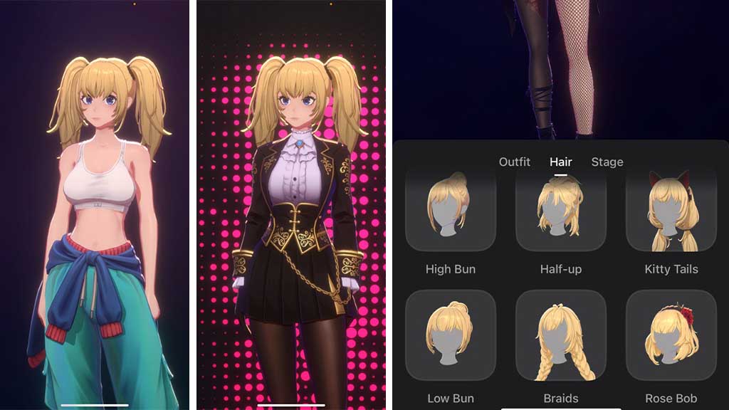 xAI Grok Ani companion 2 new outfits and four new hairstyles